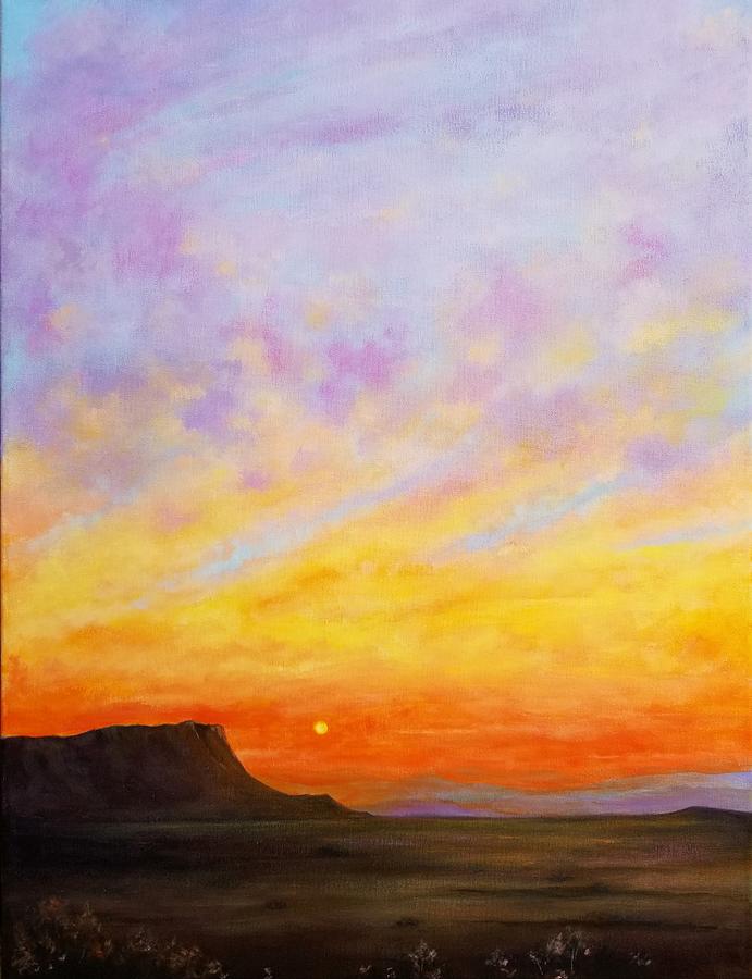 The Colors of Big Bend Painting by Roseanne Schellenberger