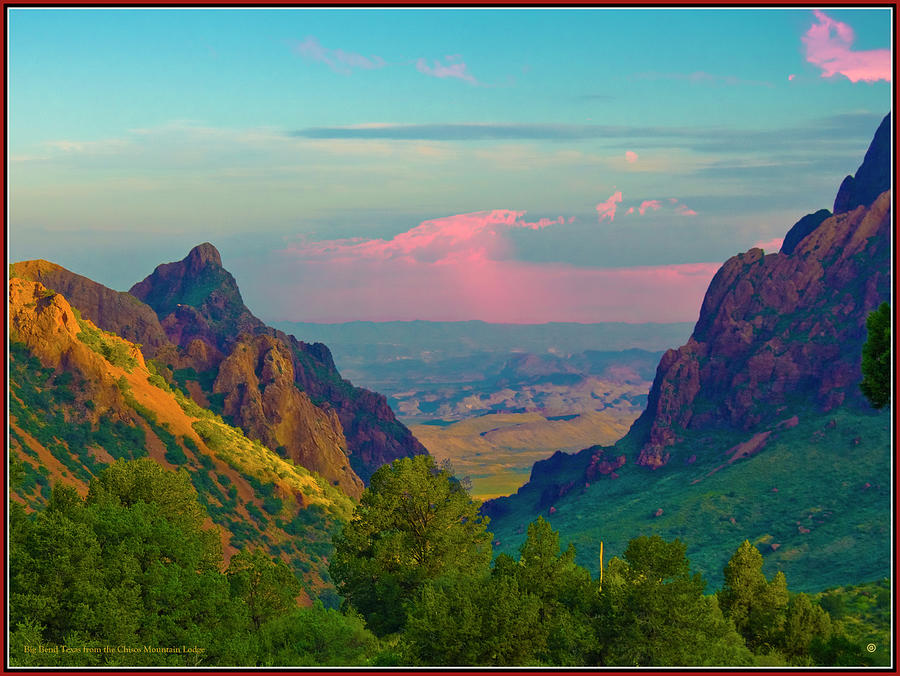 Big Bend Texas from the Chisos Mountain Lodge Photograph by Gary Grayson