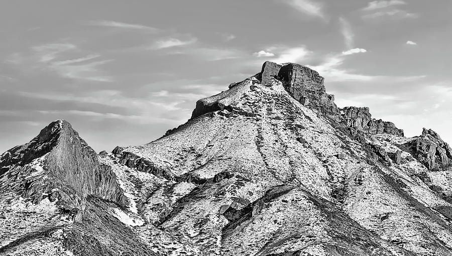 Big Bend Winter Black and White Photograph by JC Findley