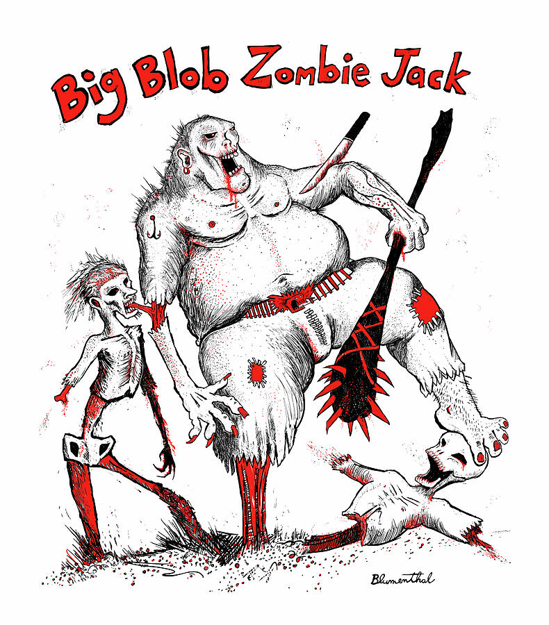 Big Blob Zombie Jack Painting by Yom Tov Blumenthal