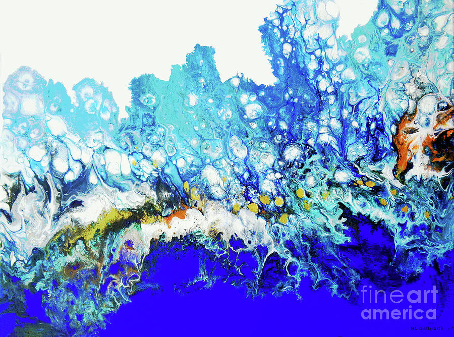Abstract Painting - Big Blue by NL Galbraith