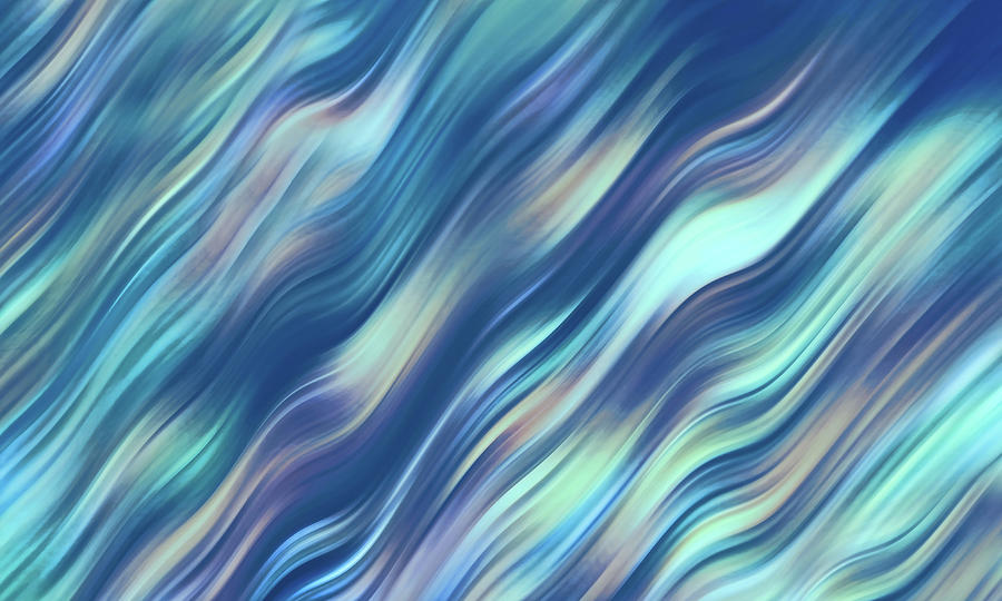 Big Blue Wave Abstract Photograph by HH Photography of Florida