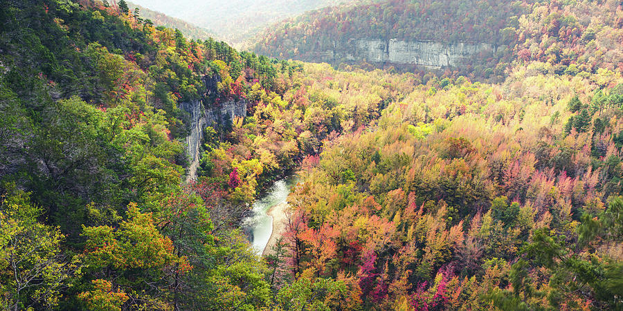 Big Bluff Goat Trail Autumn Panorama Photograph by Gregory Ballos
