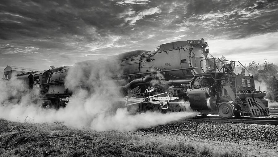 Big Boy #4014 Steam Locomotive Early Morning Departure Photograph by Robert Bellomy Big Boy #4014 Steam Locomotive Early Morning Departure Photograph by Robert Bellomy