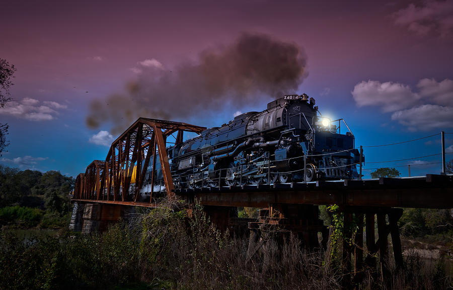 Big Boy 4014 Steam Train Photograph by Linda Unger