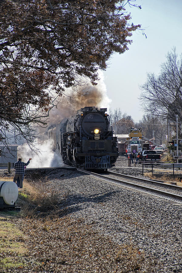 Big Boy Steam Engine at LeRoy, Kansas Photograph by Alan Hutchins