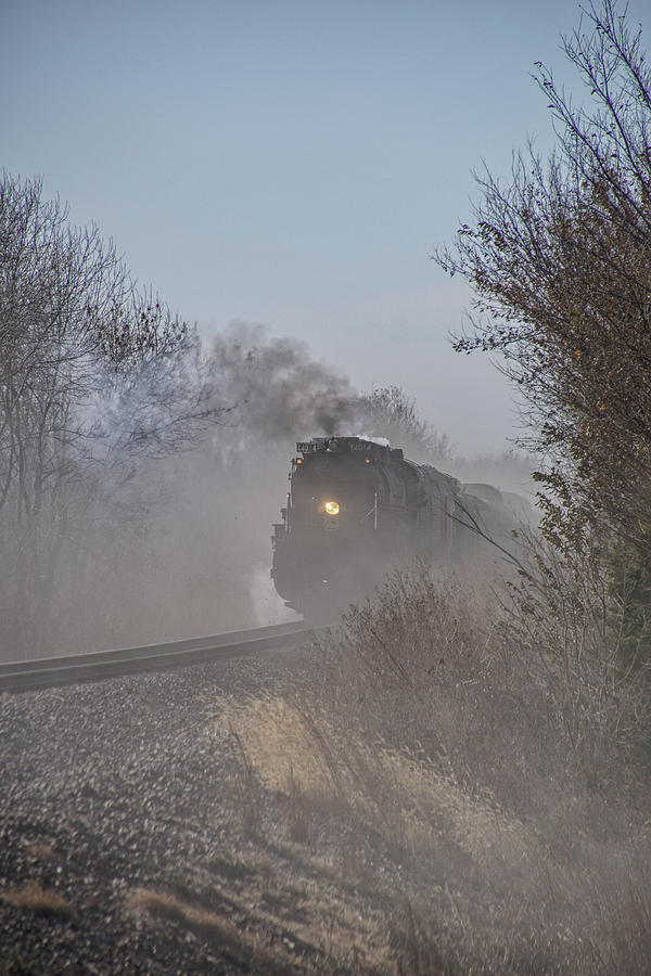 Big Boy Steam Engine Rolling Along Photograph by Alan Hutchins