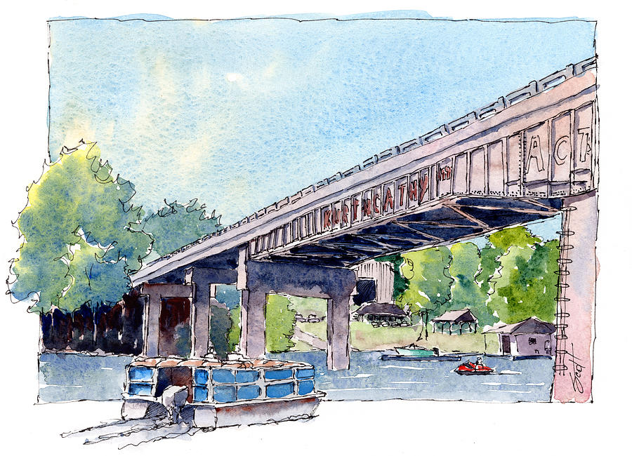 Big Bridge Painting by Scott Brown