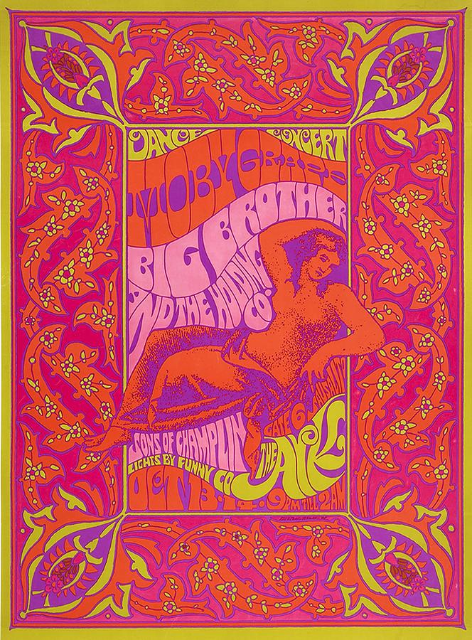 Big Brother And The Holding Company - 1967 Vintage Concert Poster 