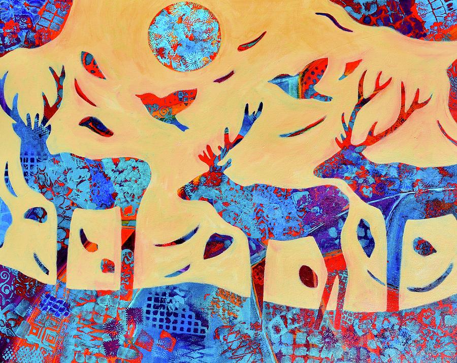 Big Bucks Painting by Nancy Jolley