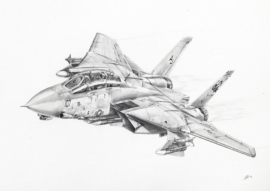 Big Cat on the Prowl Drawing by James Baldwin Aviation Art - Fine Art ...