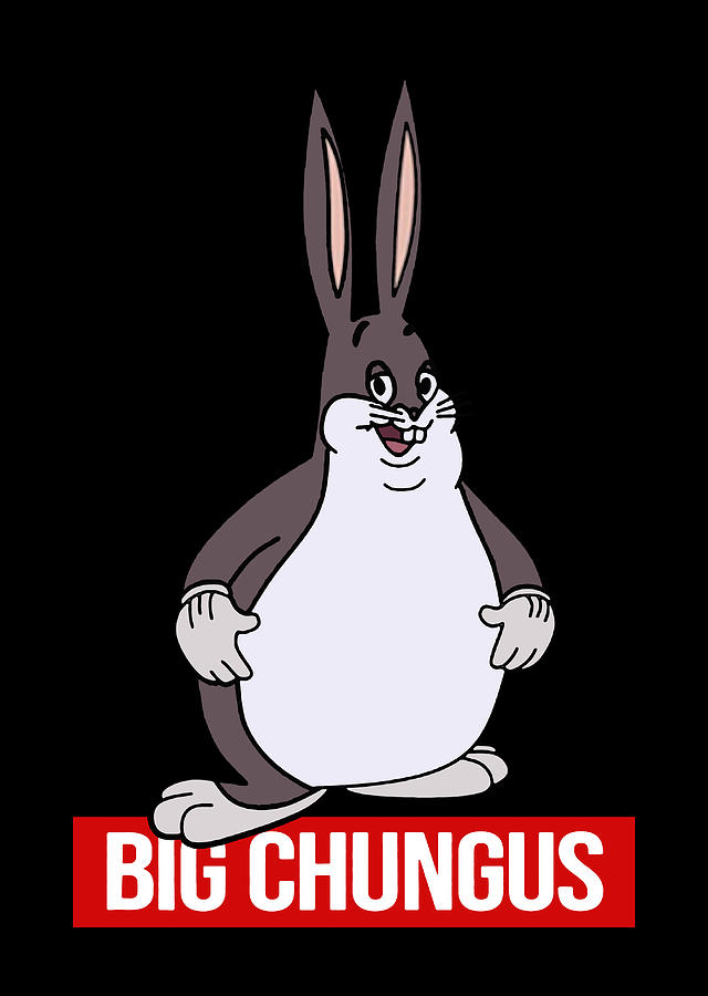 Big Chungus Funny Digital Art by Maya K Charlton | Pixels