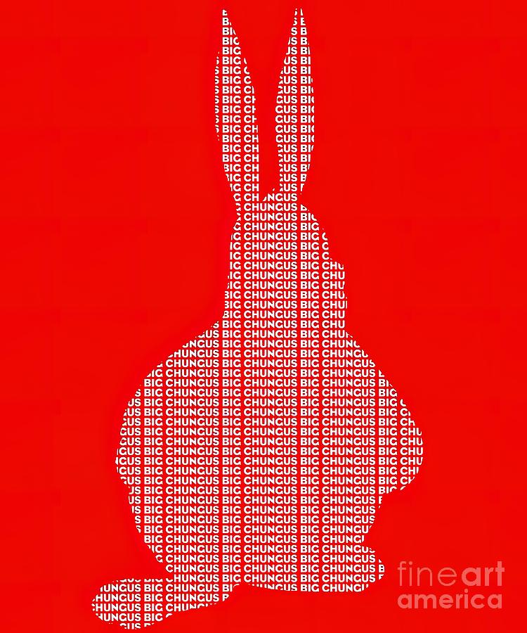 Big Chungus meme Art Sticker Painting by Maisie Phillips - Pixels