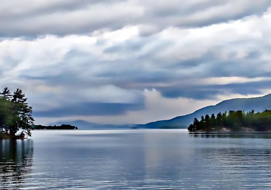 Big Clouds Over Lake George Photograph by Russel Considine