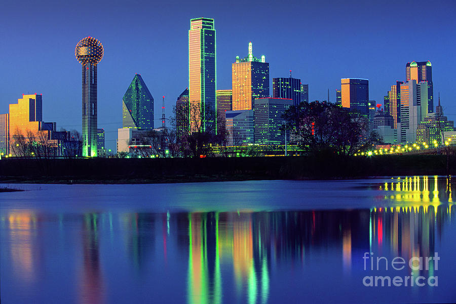 Dallas Photograph - Big D Reflection by Inge Johnsson