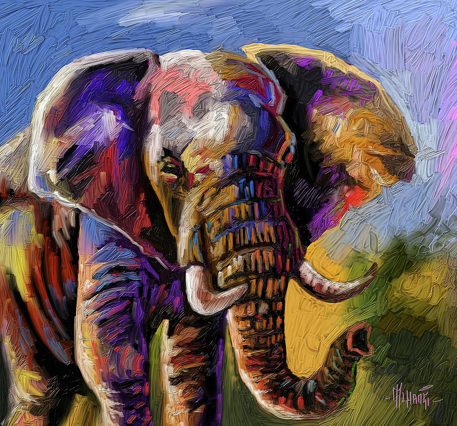 Big Ears Painting by Anthony Mwangi