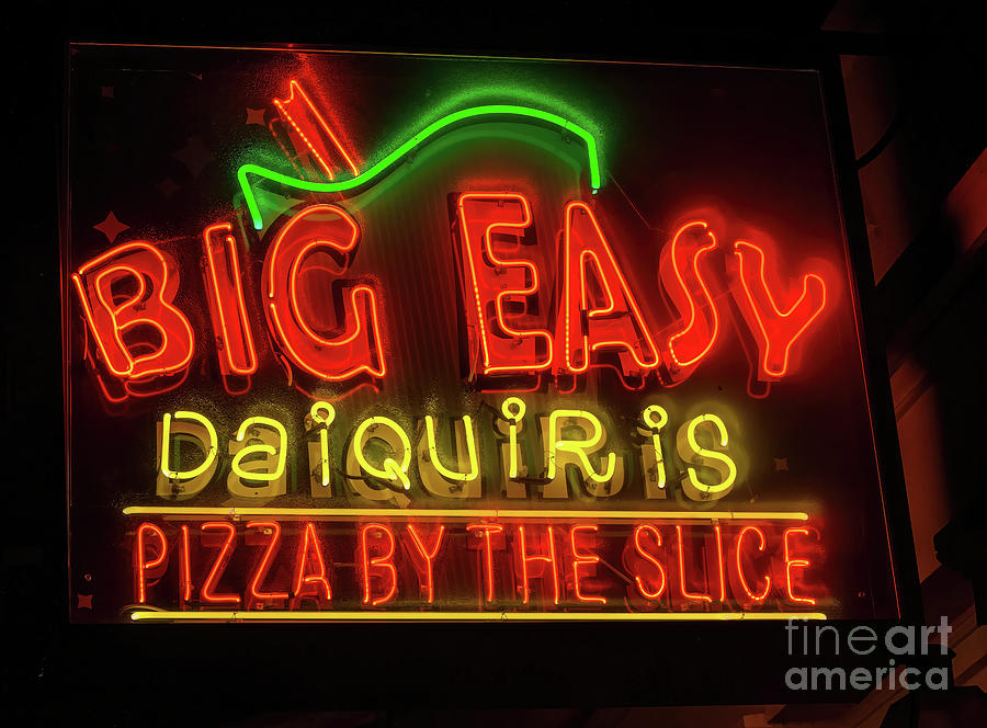 Big Easy in Neon Photograph by Jerry Fornarotto