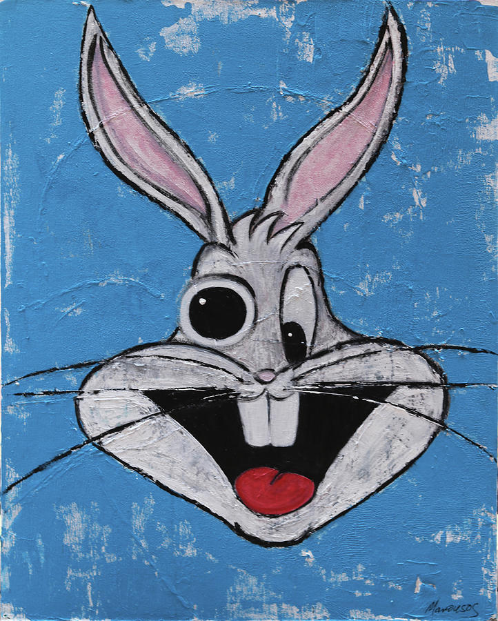 Lv Bugs Bunny Acrylic Painting #acrylicpainting #bugsbunny #bugsbunnyt