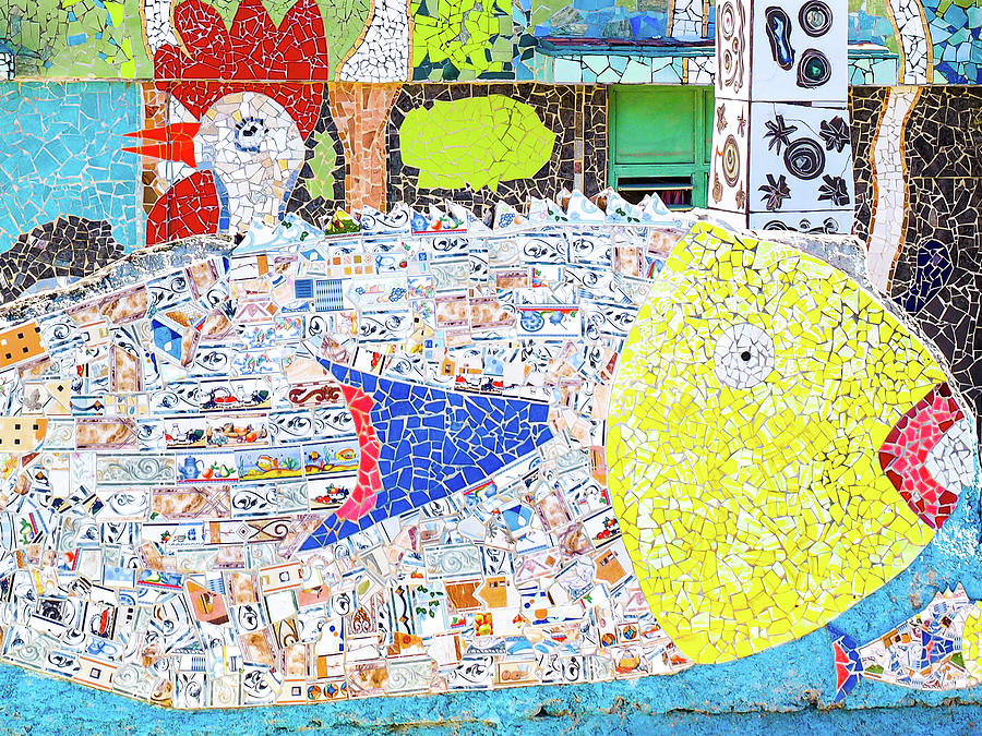 Big Fish And Rooster Tile House Photograph by Jo Ann Tomaselli