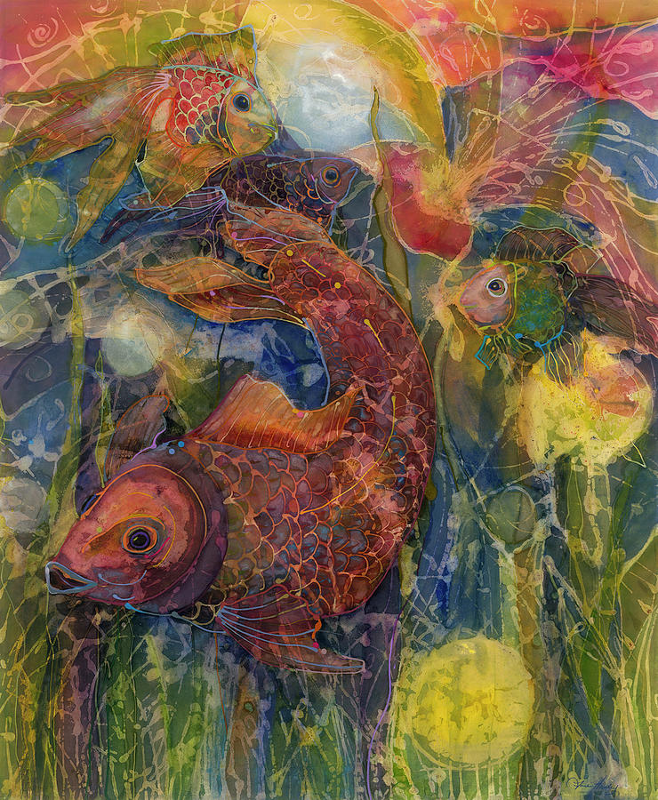 Big Fish Painting by Anne Hanley