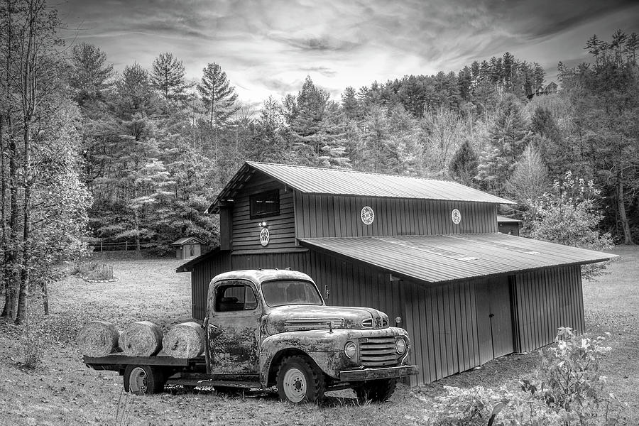 Big Ford Truck at the Big Barn Photograph by Debra and Dave Vanderlaan