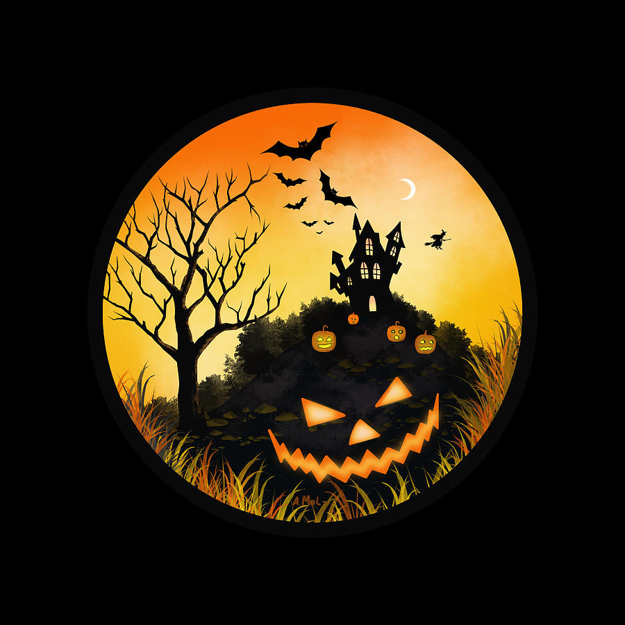 Big Halloween Monster Digital Art by Anastasiya Malakhova