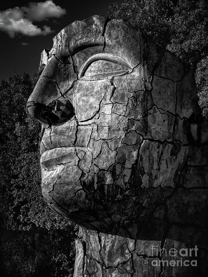Giant Cracked Head Photograph by Doug Sturgess