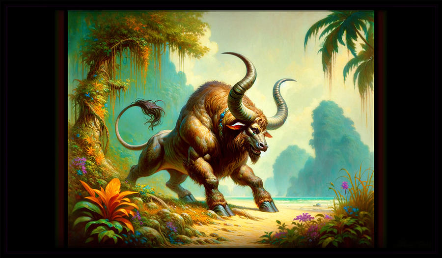 Big Horned Beast Digital Art by Shawn Dall