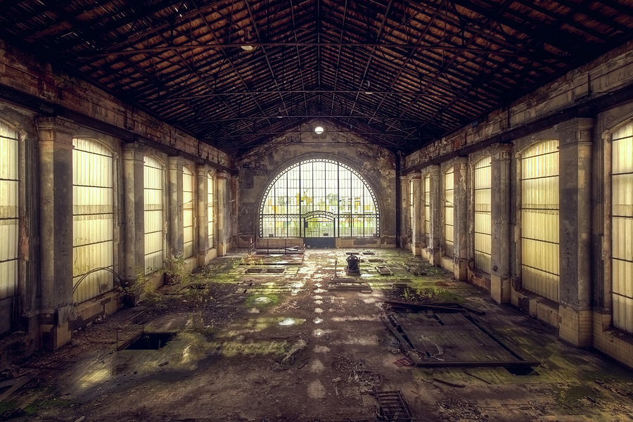 Big Industrial Hall Photograph by Roman Robroek