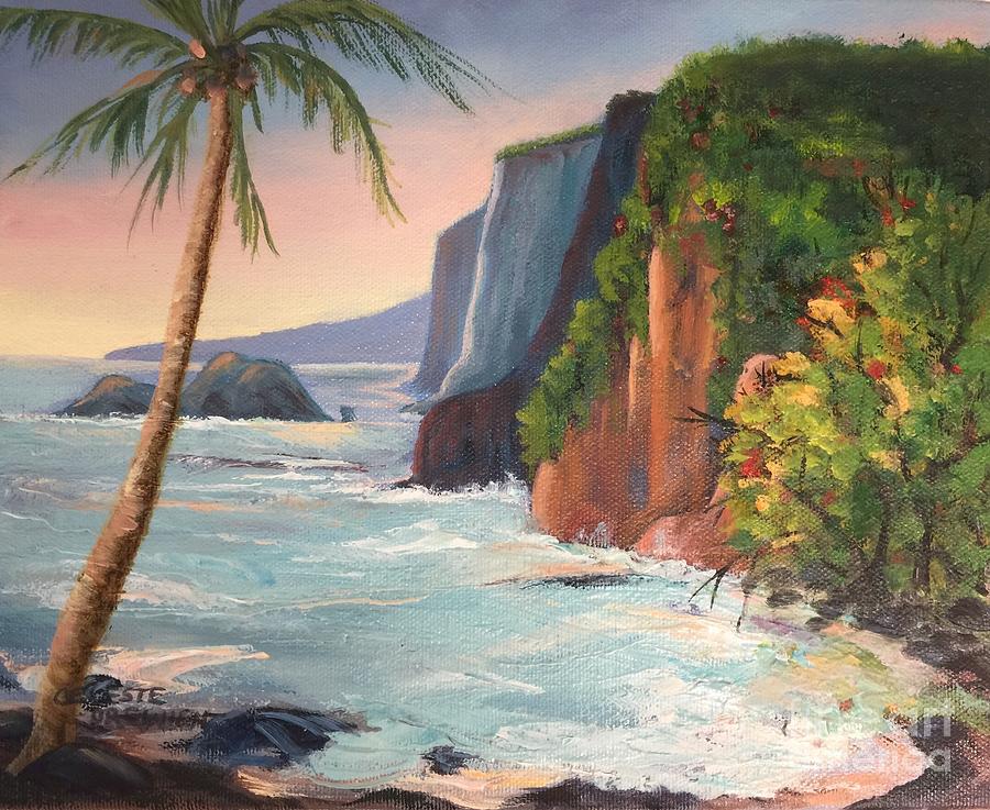 Big Island Coast Painting by Celeste Drewien