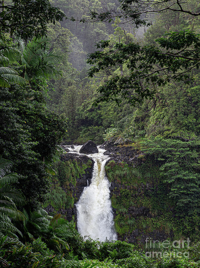 Waterfall Photograph - Big Island Waterfalls 5.2222 by Stephen Parker