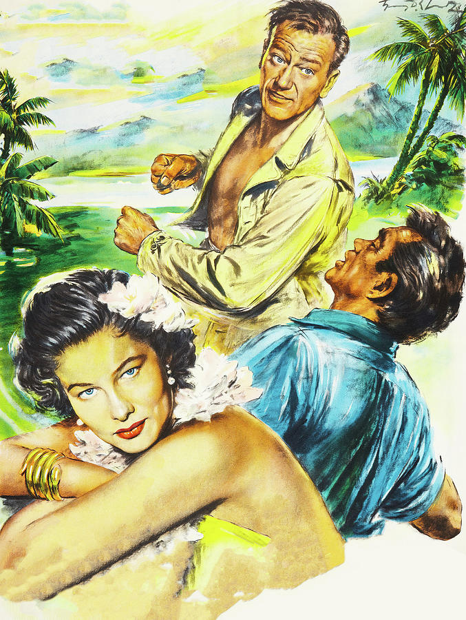Big Movie Painting - Big Jim McLain, 1952, movie poster base painting by Movie World Posters