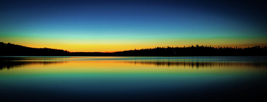 Big Lake Twilight Photograph by Kyle Lavey