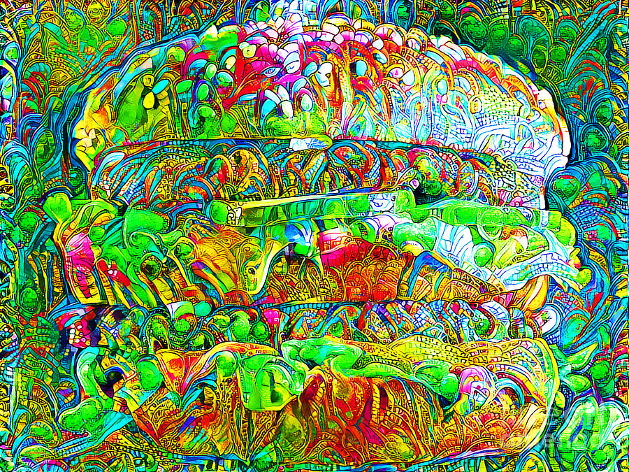 Big Mac Hamburger Two All Beef Patties in Comtemporary Vibrant Colorful Motif 20200509 Photograph by Wingsdomain Art and Photography
