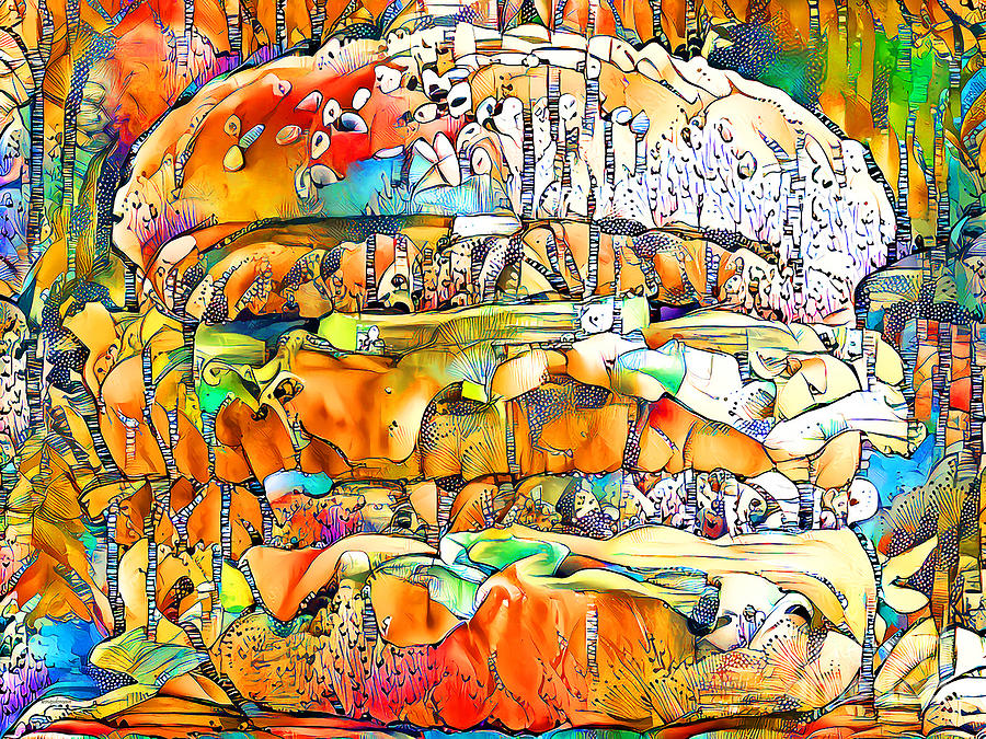 Big Mac Hamburger Two All Beef Patties in Contemporary Abstract 20210114 Photograph by Wingsdomain Art and Photography