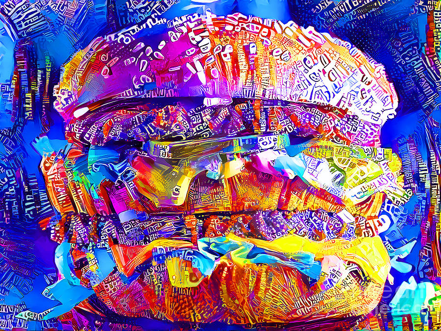 Big Mac Hamburger Two All Beef Patties In Vibrant Modern Contemporary Urban Style 20210629 Photograph by Wingsdomain Art and Photography