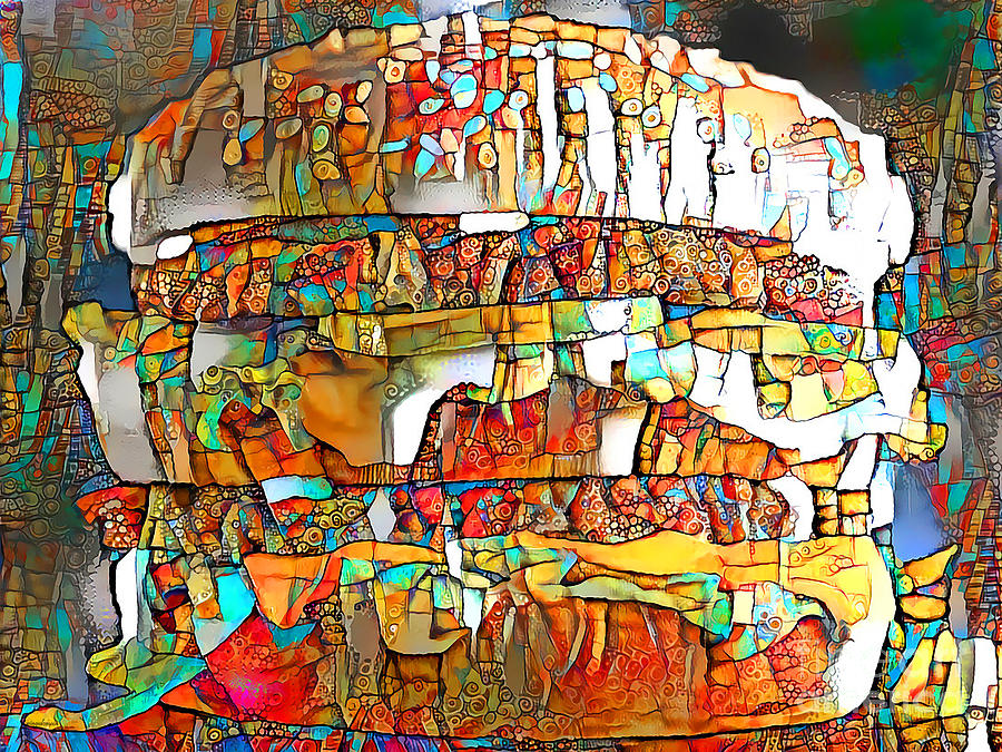 Big Mac Hamburger Two All Beef Patties in Vibrant Playful Whimsical Colors 20200528 Photograph by Wingsdomain Art and Photography