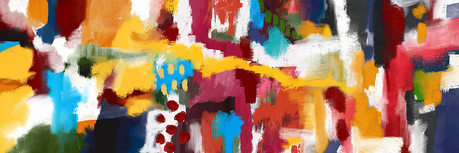 Colorful Mixed Media - Big Mood Lift- Art by Linda Woods by Linda Woods