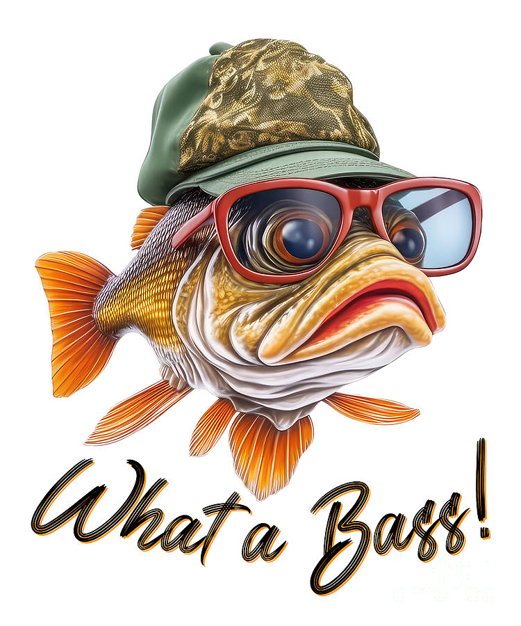 I'm a BASS MAN Funny Fishing Theme | Greeting Card