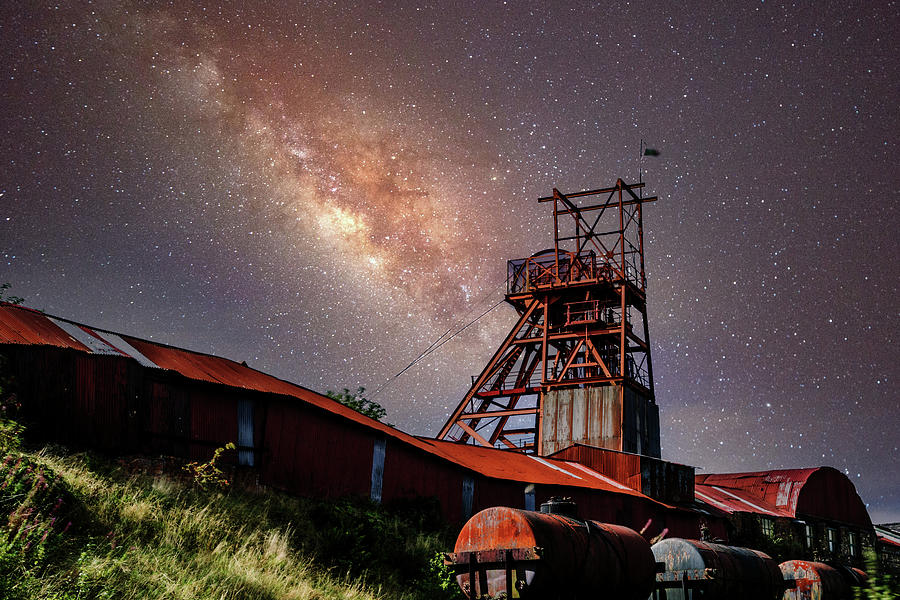 Big Pit And The Milky Way Photograph