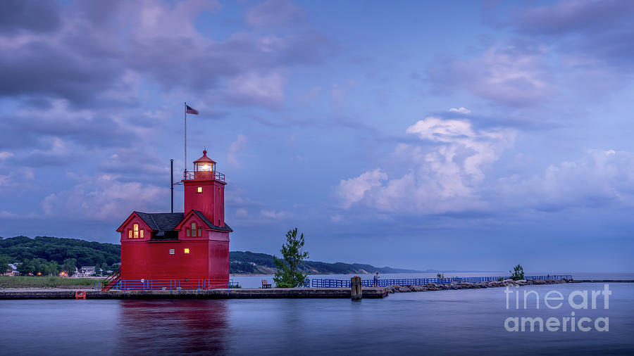 Big Red at Blue Hour, Holland, Michigan Photograph by Liesl Walsh