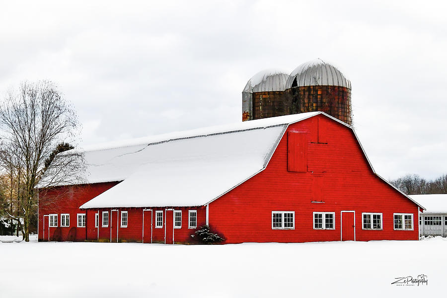 Big Red Barn Photograph by Ingrid Zagers - Fine Art America