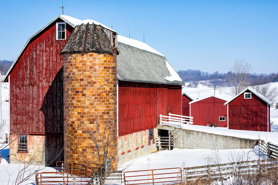 Big Red Barn Photograph by Jan Day