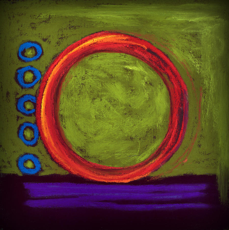 Big Red Circle Painting by David - Art America