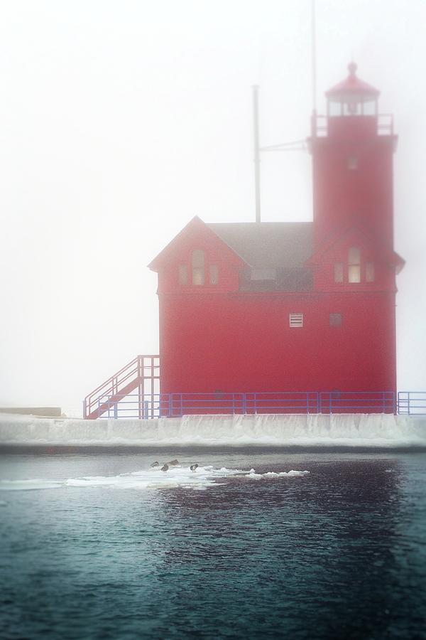 Big Red in Fog Photograph by Michelle Calkins