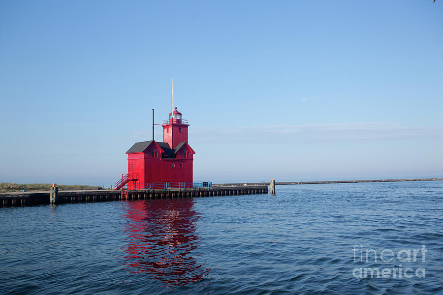Big Red Lighthouse, Michigan Photograph by Rich S