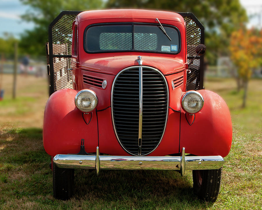 Truck Photograph - Big Red Truck by Cathy Kovarik