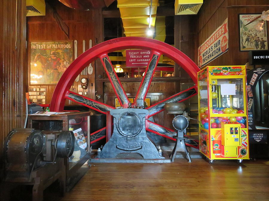 Big Red Wheel Photograph