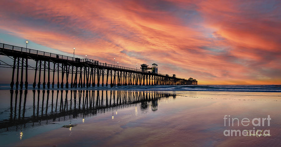 Big Reflections at Low Tide Photograph by David Levin