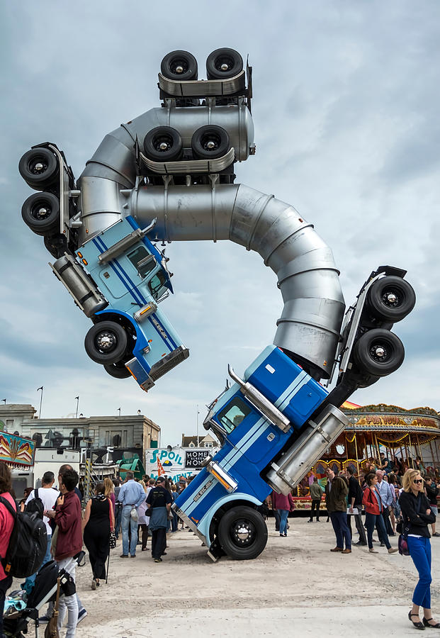 Big Rig Jig by Mike Ross at Banksyx27s Dismaland Painting by Joe Taylor ...